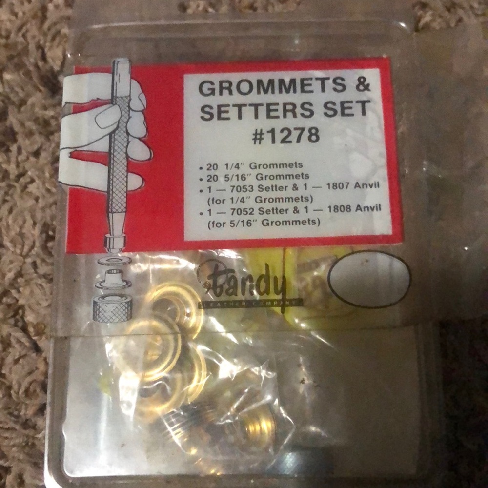 Vintage Grommet Setter and grommets